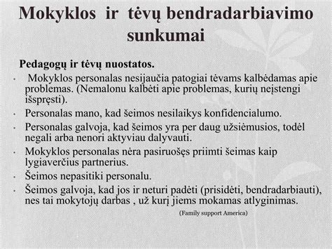 šeimos ir mokyklos bendradarbiavimo modelis