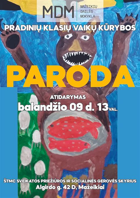 Vaikų kūrybos paroda darželio filiale