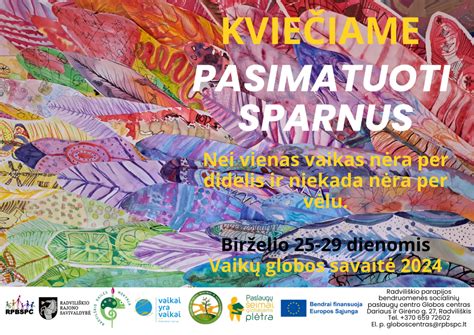 Vaikų kūryba Gerumo savaitės metu