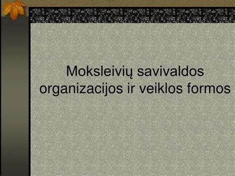 Savivaldos komandos veiklos schema