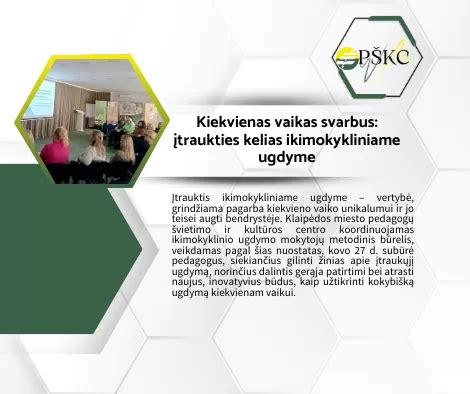 Pedagogų vaidmens infografika ikimokykliniame ugdyme