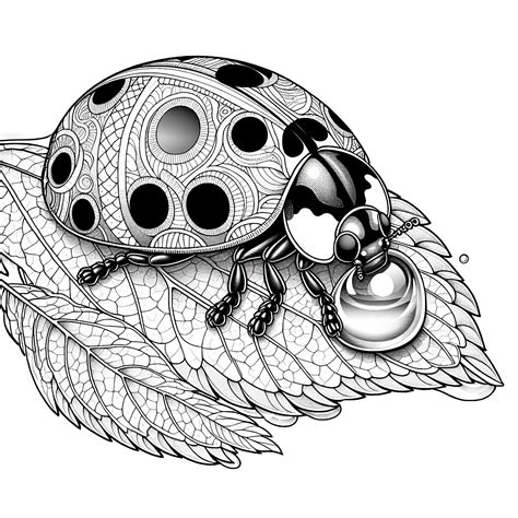 Sraigė ir boružė ant lapo