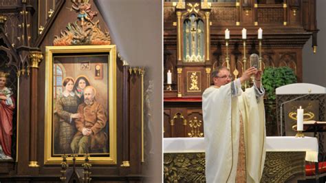 Šv. Liudviko ir Zelijos Martenų bei jų dukros Šv. Kūdikėlio Jėzaus Teresės paveikslas