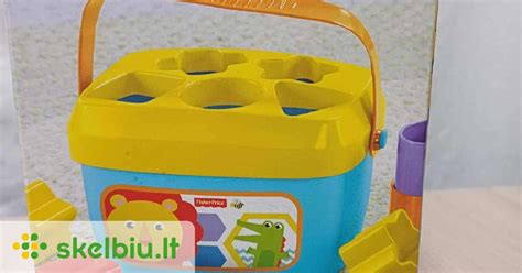 Fisher-Price kaladėlių rūšiuoklė kibirėlyje
