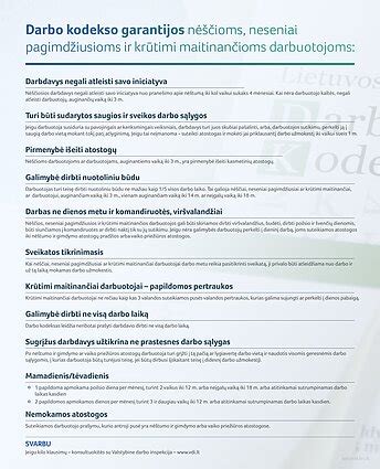 Teisinės garantijos nėščiosioms