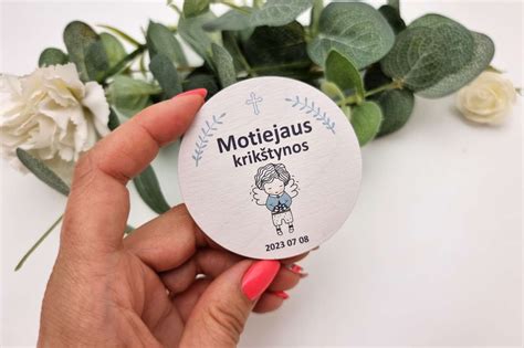Personalizuoti krikštynų suvenyrai svečiams