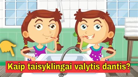 Vaikai valo dantis muliažui