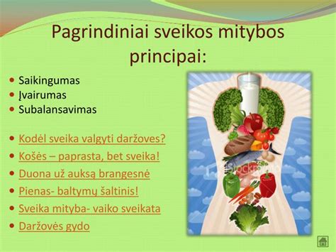 Vaikų sveikos mitybos principai