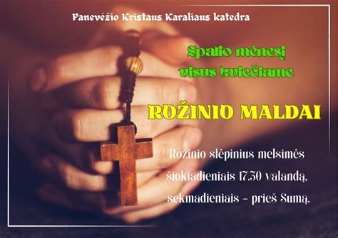 Rožinio maldos ištakos ir reikšmė