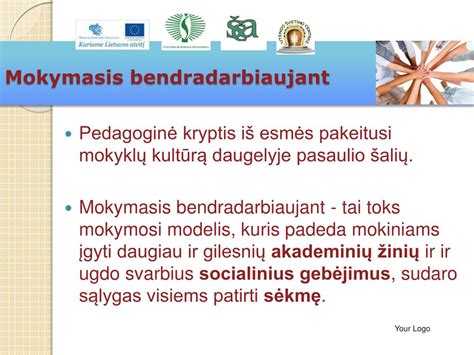 mokymosi bendradarbiaujant modelis