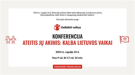 Vaikai - Lietuvos ateitis