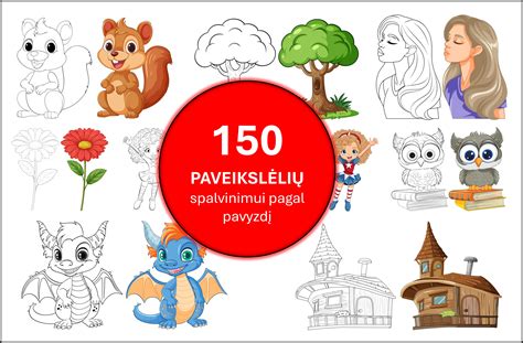 pavyzdžiai įvairių temų spalvinimo paveikslėlių