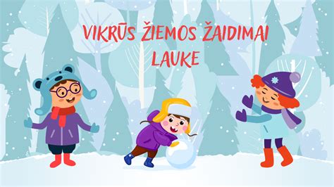 Vaiko žaidimai lauke žiemą