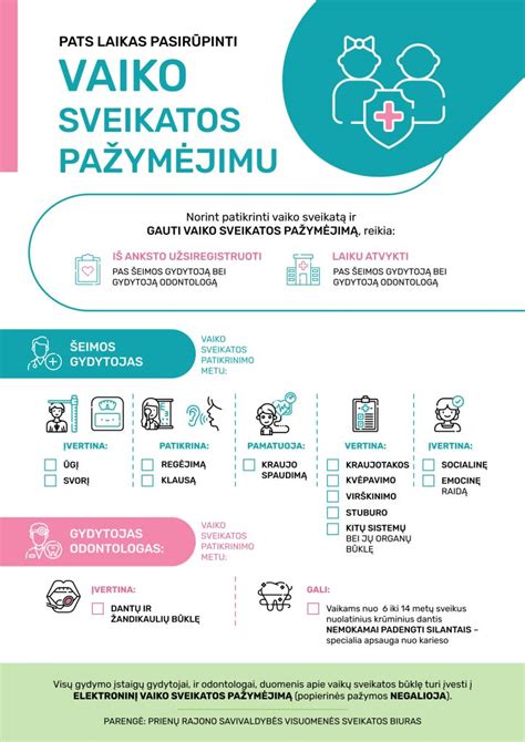 Vaiko sveikatos patikros pažymėjimas