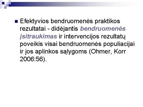 Bendruomenės įsitraukimas į ugdymo veiklą