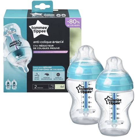 Tommee Tippee buteliukai su krūties formos žindukais ir anti-colic vožtuvu