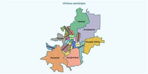 Vilniaus miesto darželių užimtumo žemėlapis ir laukiančiųjų eilės infografika