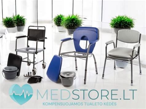 Įvairių tipų dušo ir tualeto kėdės