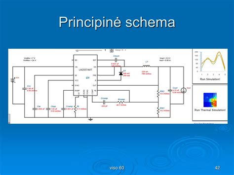 Elektroninių konstruktorių komponentai ir schema