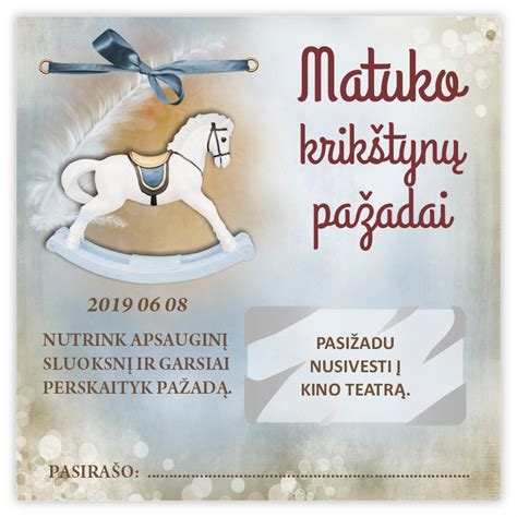 Krikštynų pažadų iliustracija