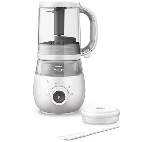 Philips Avent 4-in-1 garintuvas ir trintuvas ant virtuvės stalo