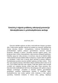 Vaikų elgesio ir emocinių problemų apraiškos