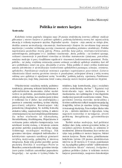 moters savirealizacija ir karjera