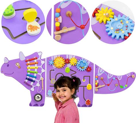 Viga Toys manipuliacinė lenta Triceratopsas
