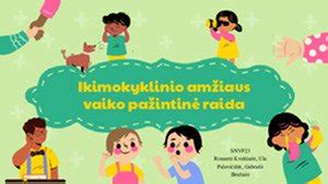 Ikimokyklinio amžiaus vaikas piešiantis