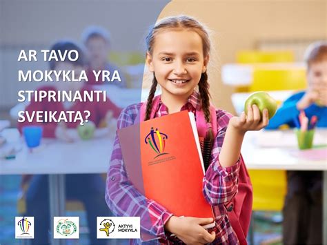 Sveikatą stiprinančios mokyklos logotipas