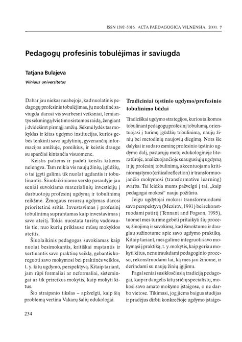 Pedagogų profesinio tobulėjimo svarba