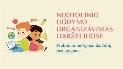 ikimokyklinio ugdymo organizavimas