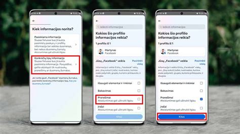 Infografika su žingsniais, kaip atblokuoti kontaktą „Messenger“