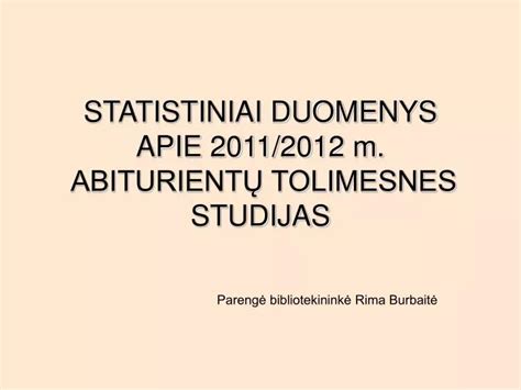 Statistiniai duomenys apie organizacijos poveikį