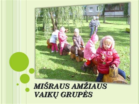 Amžiaus grupės, nurodančios vaikų brandą mokyklai