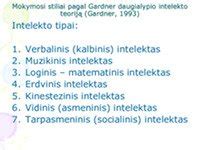 Vaizdinė schema, iliustruojanti lankstaus intelekto ugdymo būdus