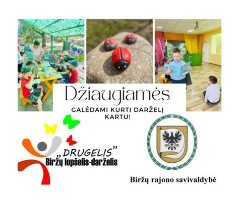 Ikimokyklinio ugdymo paslaugų plėtros infografika Biržų darželyje