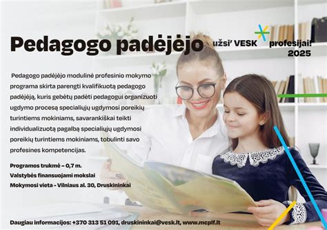 Pedagogo padėjėjo darbo vieta darželyje