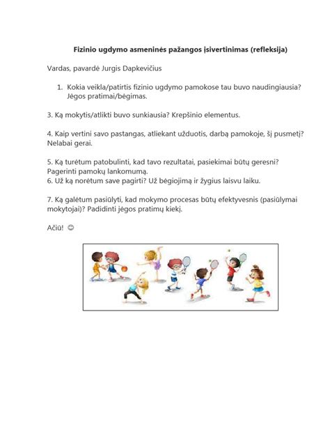 Patyriminio ugdymo schema: veikla, refleksija, pritaikymas