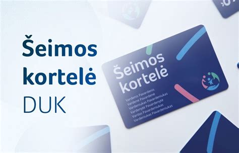 Šeimos kortelės logotipas arba nuotrauka, iliustruojanti kortelės privalumus