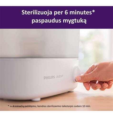 Philips Avent 3 in 1 elektrinis garų sterilizatorius
