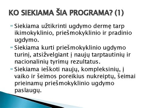 Sąsajos tarp ikimokyklinio, priešmokyklinio ir pradinio ugdymo