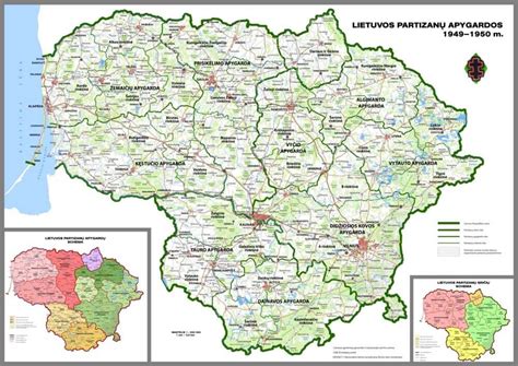 Lietuvos žemėlapis su pažymėtomis dažniausiomis piktžolėmis
