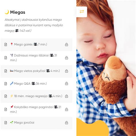 vaiko miego režimas