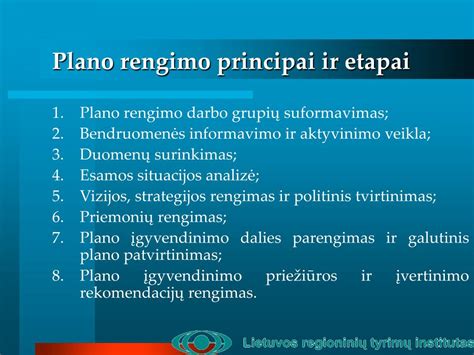 Individualaus pagalbos plano rengimo etapai
