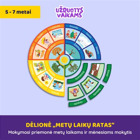Metų laikų kalendorius ikimokyklinukams