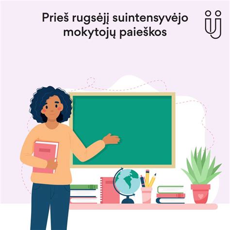 Pedagogų pagalbininkų darbo vietų iliustracija