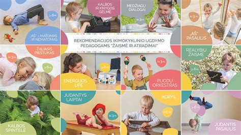„Žaismė ir atradimai“ rekomendacijos ikimokyklinio ugdymo pedagogams