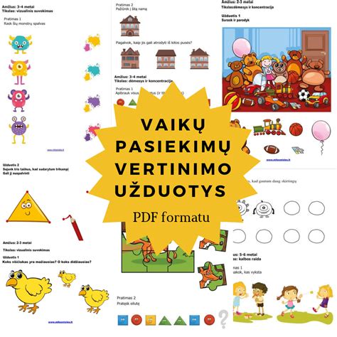 Vaikų pasiekimų vertinimo grafikas ir stebėjimas