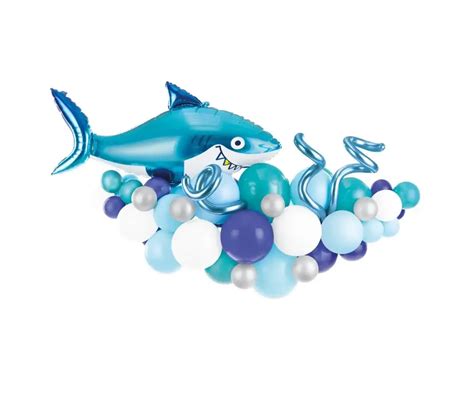 Įvairūs Baby Shark personažų foliniai balionai